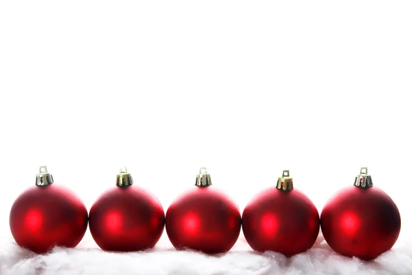 Červená vánoční izolovaných na bílém — Stock fotografie
