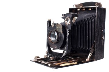 Retro camera isolated on white clipart