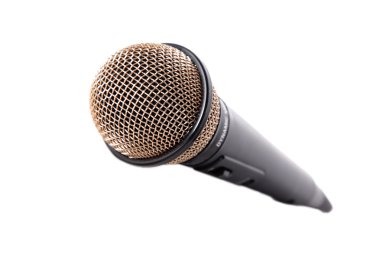 beyaz izole mikrofon