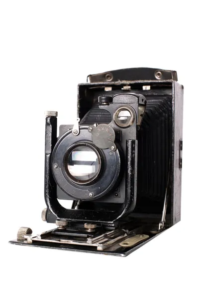 Medium formaat retro camera geïsoleerd op w — Stockfoto