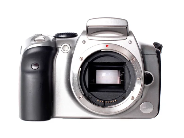 DSLR fotoaparátu bez objektivu izolovaných na whi — Stock fotografie