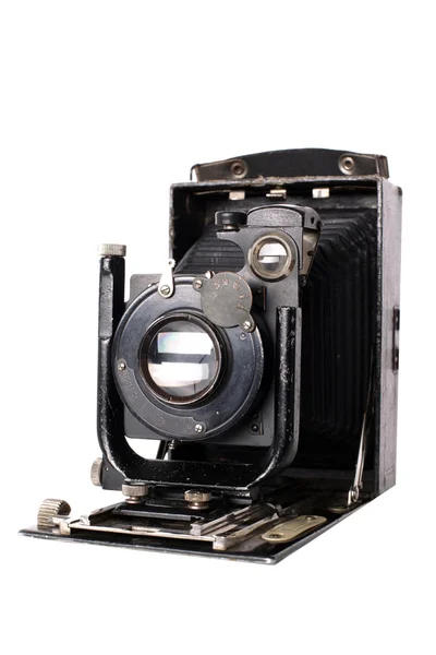 Střední formát retro fotoaparát izolovaných na w — Stock fotografie