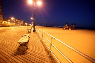 Klasik ny, brighton Beach'te akşam