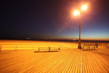 Klasik ny, brighton Beach'te akşam