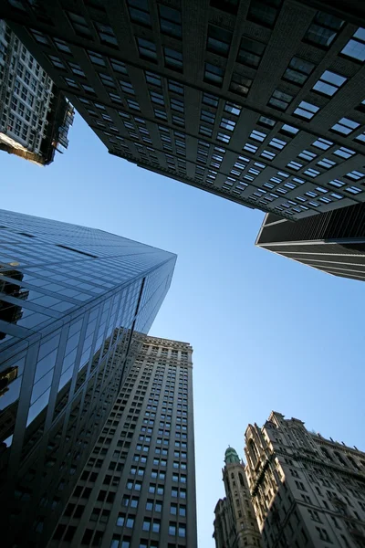 Классические нью-йоркские небоскребы на Манхэттене — стоковое фото