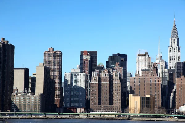 Nueva York clásica: vista a Manhattan —  Fotos de Stock