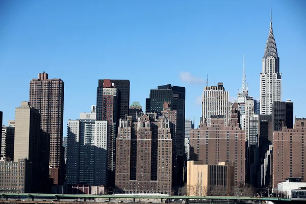 La classica New York vista da Manhattan — Foto Stock