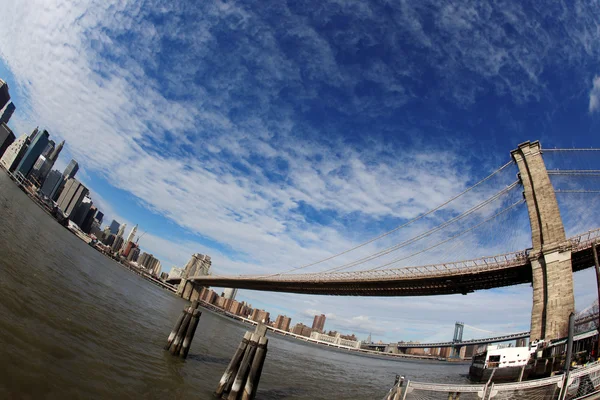 Klasik ny - brooklyn Köprüsü — Stok fotoğraf
