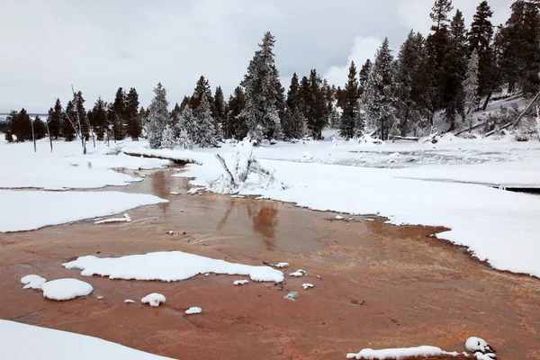 Época de Inverno em Yellowstone National Pa — Fotografia de Stock