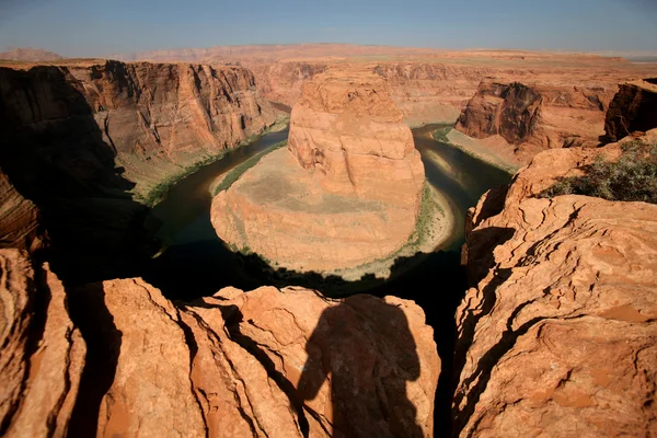 Řeka Colorado, nazvaný Horsehoe bend, arizona, — Stock fotografie