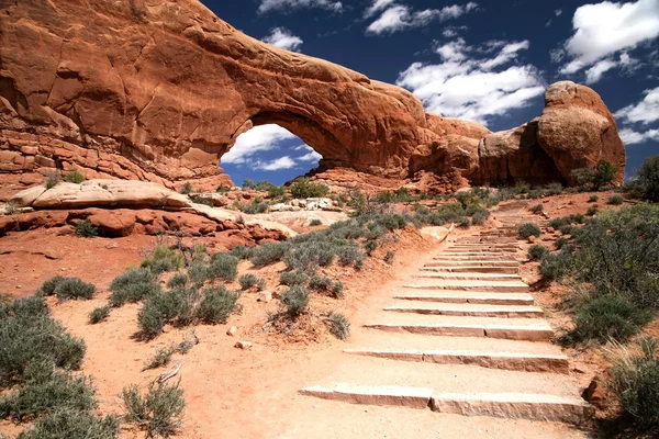 Národním parku Arches v Utahu, usa — Stock fotografie