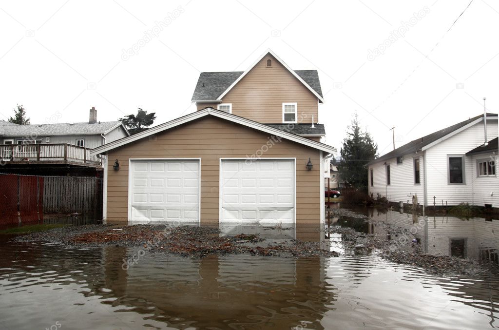 Flood in Seattle area, usa, Washington