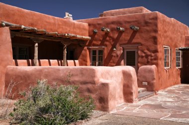 Adobe house, pueblo clipart