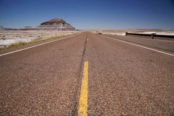Straße in der Wüste, utah, usa — Stockfoto