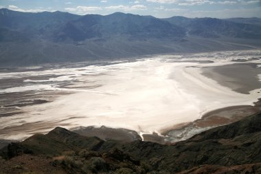 White salt fields - Death Valley nationa clipart