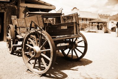 Antique american cart clipart