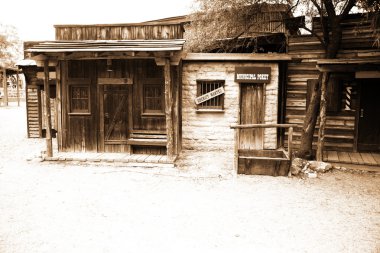 Vahşi Batı - vintage ABD Şerif evi