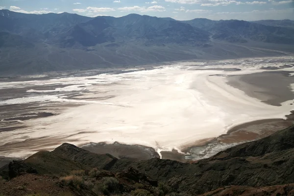 Witte zout velden - death valley National — Stockfoto