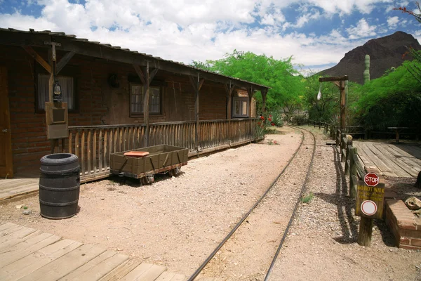 Oude treinstation in wild west — Stockfoto