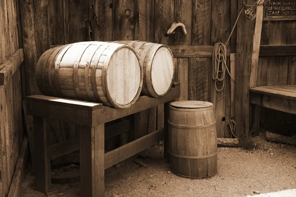 Vintage USA barrels — Stock Photo, Image