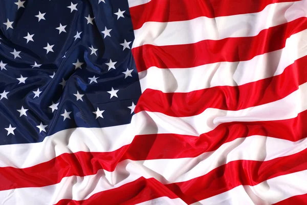 Bandiera battente USA con onda — Foto Stock