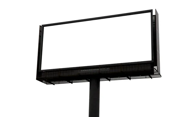 Boş billboard üzerinde beyaz izole — Stok fotoğraf