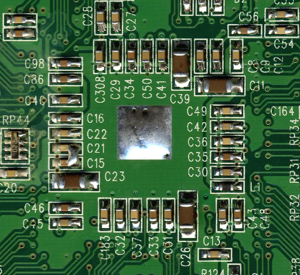 Green computer board — Stock Photo, Image
