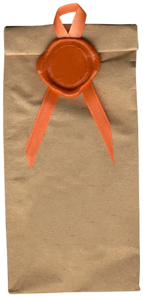 Selo de cera vintage e pacote, tamanho de arquivo XXX — Fotografia de Stock