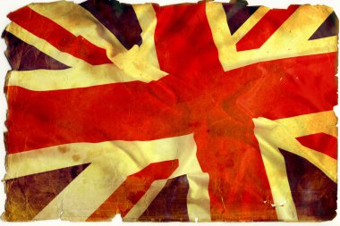 Vintage flag UK clipart