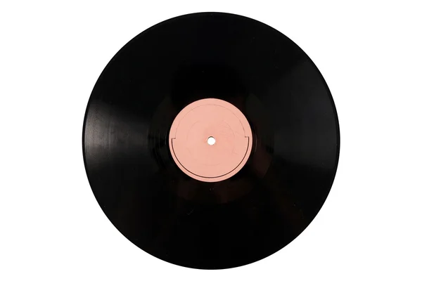 Oude vinyl schijf geïsoleerd op wit — Stockfoto