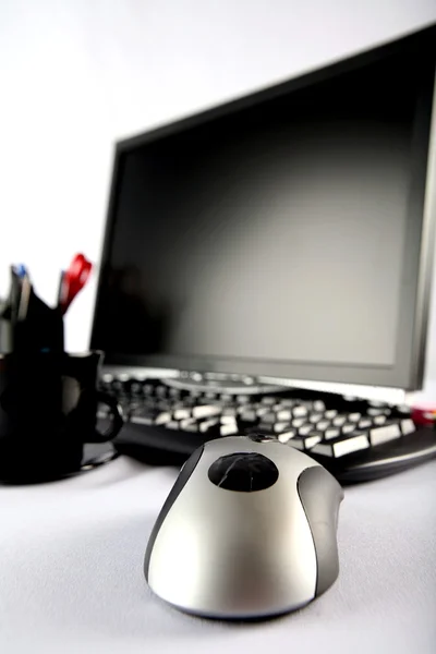 Classic work place with PC — Stock Photo, Image