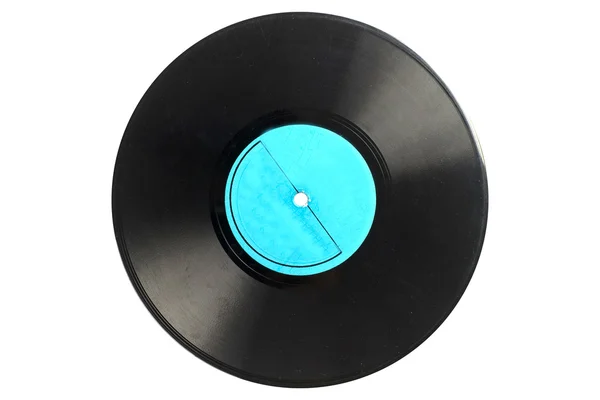 Antiguo disco de vinilo aislado en blanco —  Fotos de Stock