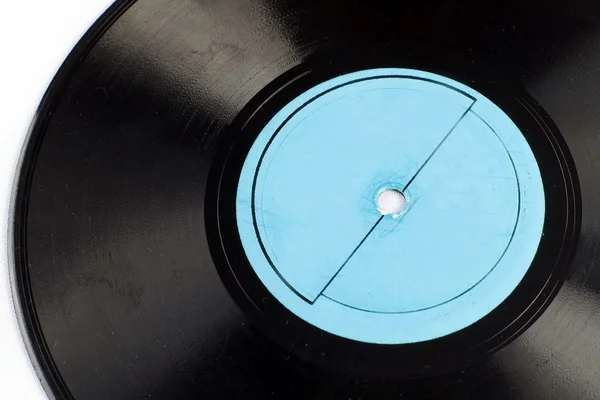 Starý disk vinyl izolované na bílém — Stock fotografie