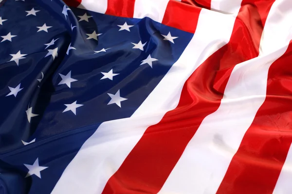 Flapping bandeira EUA com onda — Fotografia de Stock