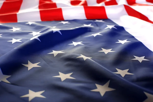 Flag USA with wave — Stock Photo, Image
