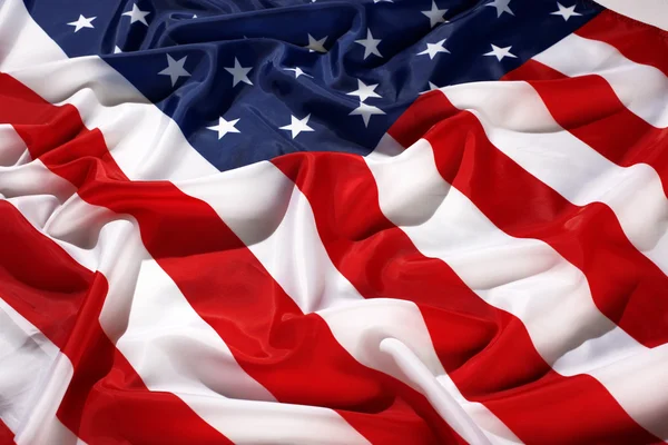 Flapping flag USA con onda — Foto de Stock
