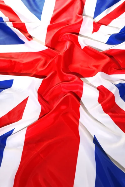 Флаг Великобритании с волной — стоковое фото