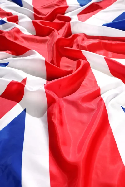 Mávání vlajky Spojeného království s vlnou — Stock fotografie