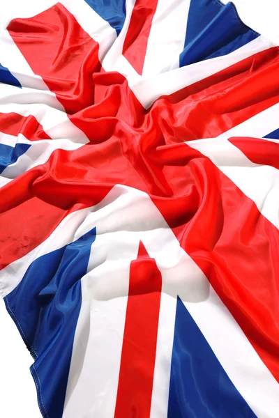 Флаг Великобритании с волной — стоковое фото