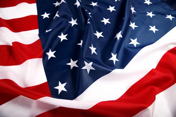 Флаг США с волной — стоковое фото