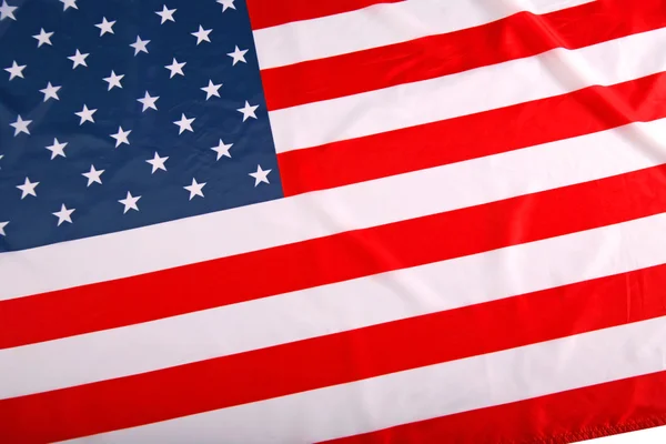 US-Flagge mit Welle — Stockfoto