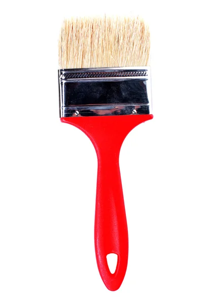 Clear paint brush isolated on white — Stock Photo, Image