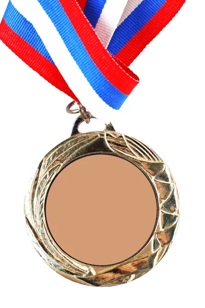 Blank gold medal — Stock Photo, Image