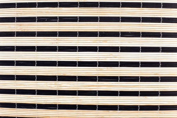 Traditionele Aziatische bamboe mat — Stockfoto