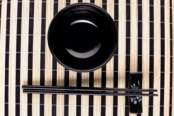 Classical asian chopsticks and bowl — Stock Photo, Image