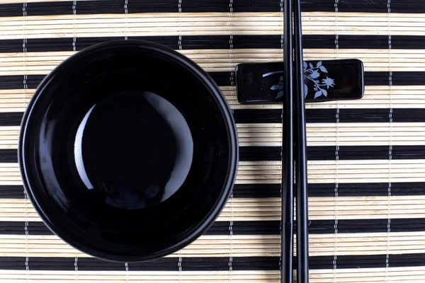 고전 아시아 젓가락과 그릇 — 스톡 사진