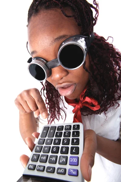 Afro american accountant — Stock Photo, Image