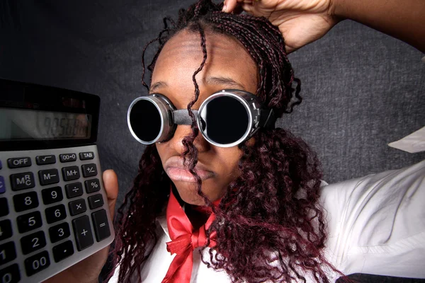 Менеджер темношкірі бухгалтер — стокове фото
