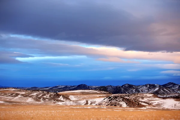 Zima w montana, Stany Zjednoczone Ameryki — Zdjęcie stockowe
