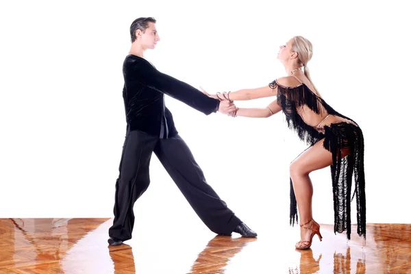 Χορευτές στην αίθουσα χορού — Φωτογραφία Αρχείου